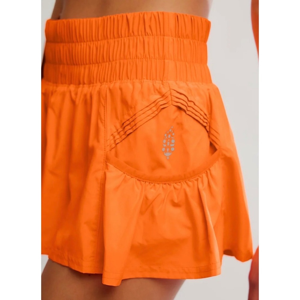 FP Movement Skort Get Your Flirt On Smocked Orange